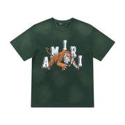 Amiri Lion Green T-Shirt Without Collar Techwosell