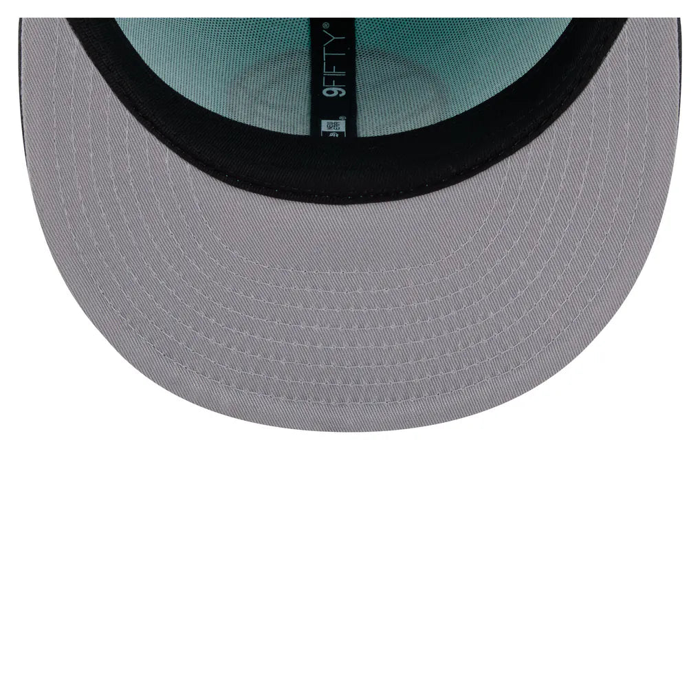Brooklyn Nets New Era Color Pack Two-Tone 9FIFTY Snapback Hat - Turquoise/Charcoal Techwosell