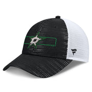 Dallas Stars Fanatics Authentic Pro Rink Boxed Logo Trucker Hat - Black Techwosell