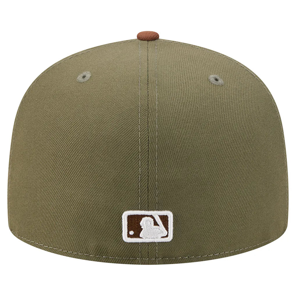 Los Angeles Dodgers New Era Color Pack 59FIFTY Fitted Hat - Olive/Brown