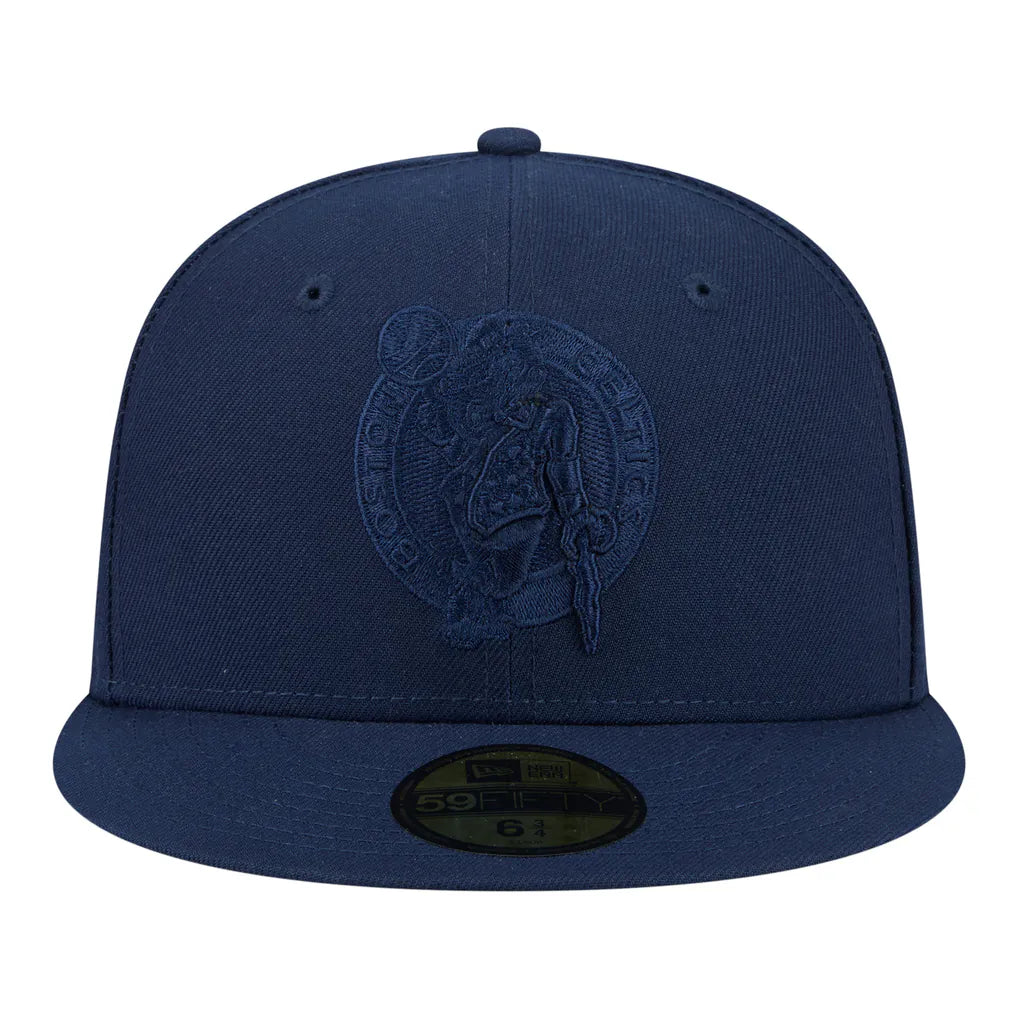 Boston Celtics New Era Tonal Color Pack 59FIFTY Fitted Hat - Navy