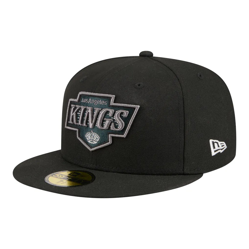 Los Angeles Kings New Era Color Pop 59FIFTY Fitted Hat - Black Techwosell