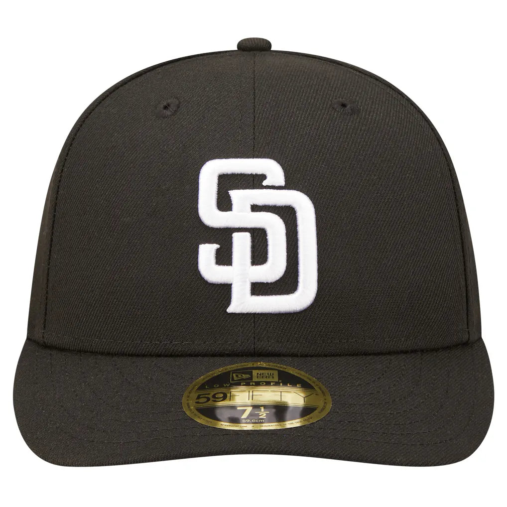 San Diego Padres New Era Low Profile 59FIFTY Fitted Hat - Black