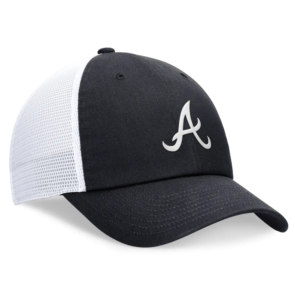 Atlanta Braves Nike Club Trucker Adjustable Hat - Navy