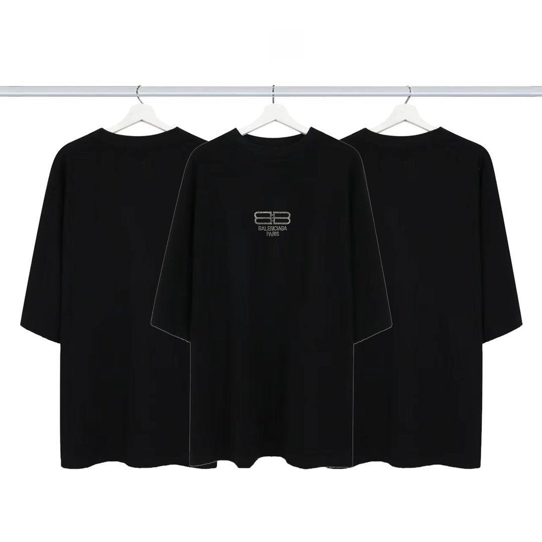 Balenciaga Black T-Shirt Without Collar