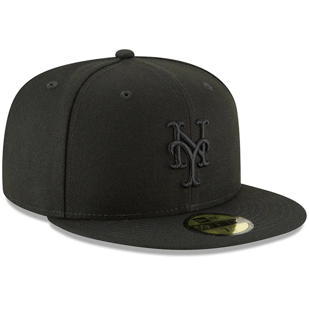 New York Mets New Era Primary Logo Basic 59FIFTY Fitted Hat - Black
