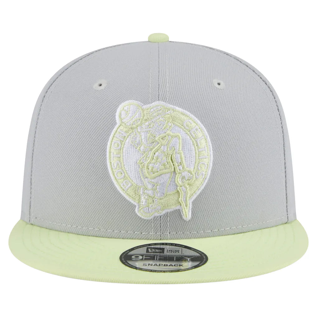 Boston Celtics New Era Color Pack Two-Tone 9FIFTY Snapback Hat - Gray/Light Green