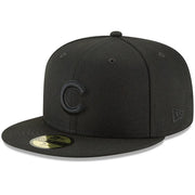 Chicago Cubs New Era Primary Logo Basic 59FIFTY Fitted Hat - Black Techwosell