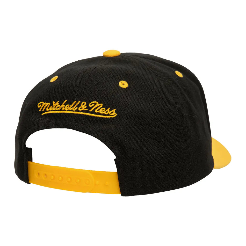 Boston Bruins Mitchell & Ness All In 2.0 Pro Crown Adjustable Hat - Black