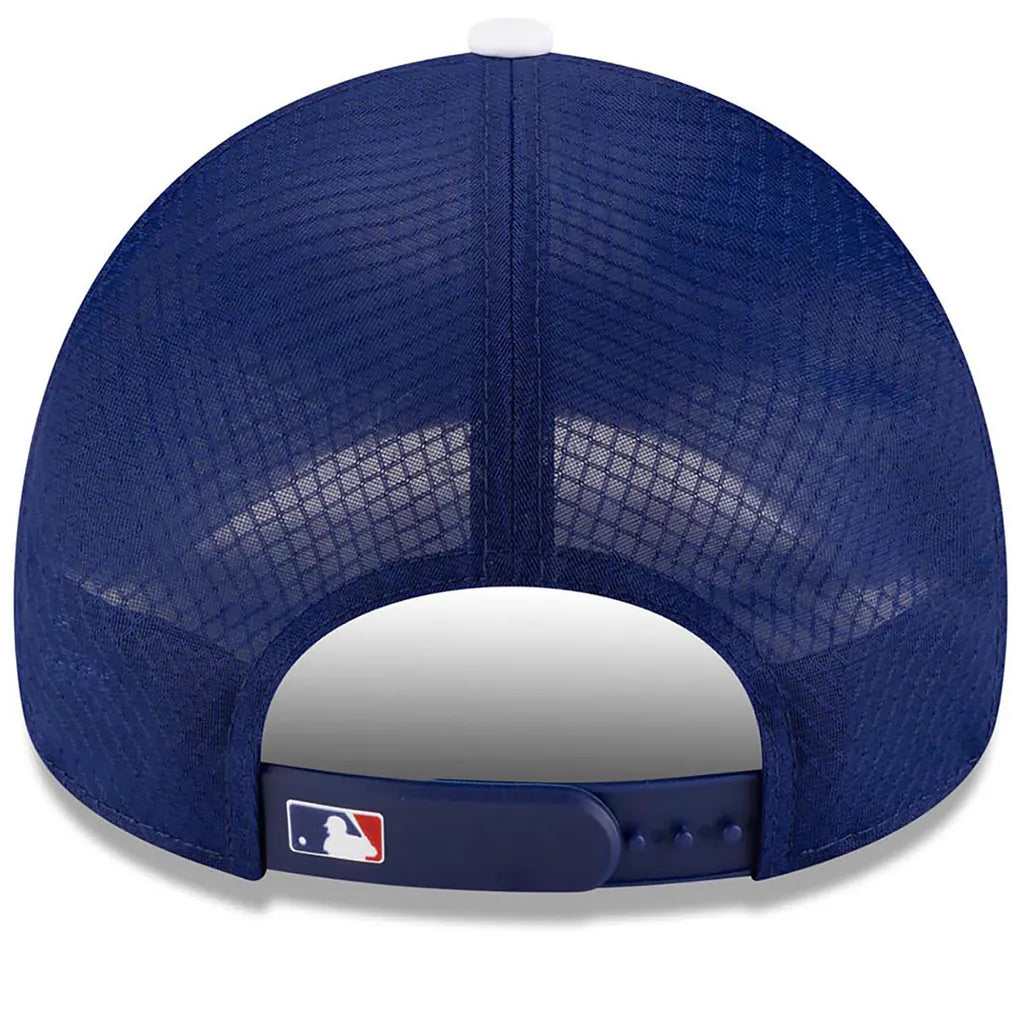 Los Angeles Dodgers New Era 2026 Batting Practice Apex 9FORTY Adjustable Trucker Hat - Royal