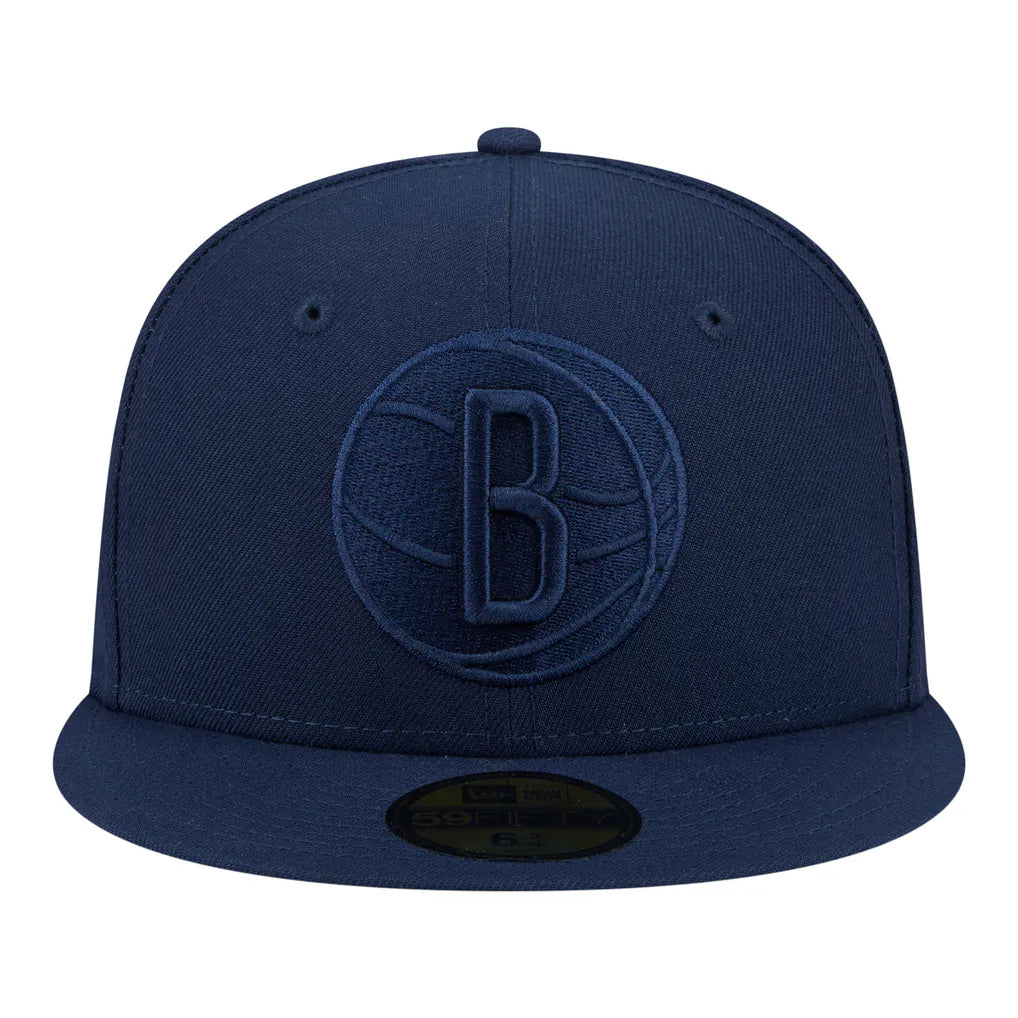 Brooklyn Nets New Era Tonal Color Pack 59FIFTY Fitted Hat - Navy Techwosell