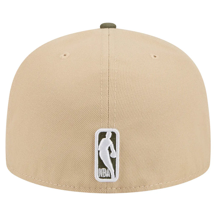 Brooklyn Nets New Era Color Pack Two-Tone 59FIFTY A-Frame Fitted Hat - Tan