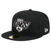 Los Angeles Kings New Era Core 59FIFTY Fitted Hat - Black Techwosell