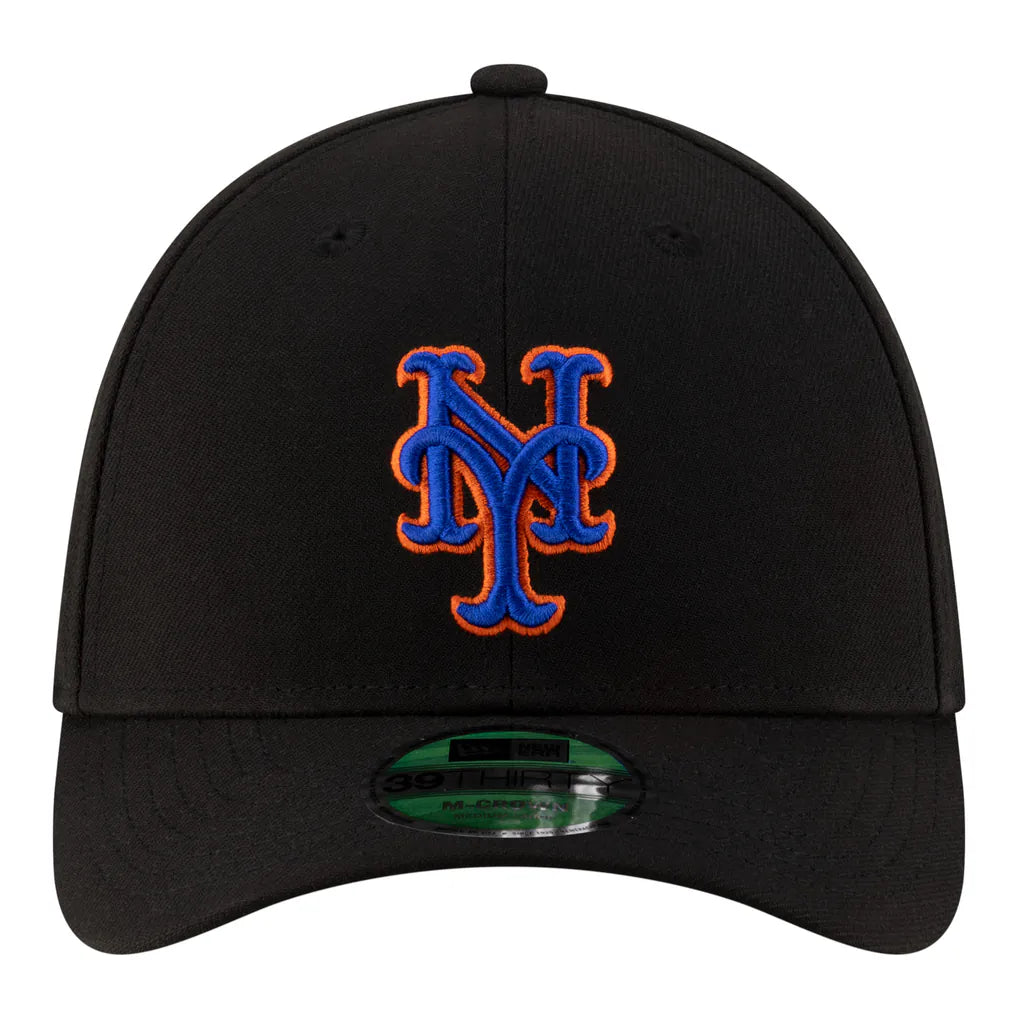 New York Mets New Era Alternate Player Replica 39THIRTY M-Crown Flex Hat - Black Techwosell
