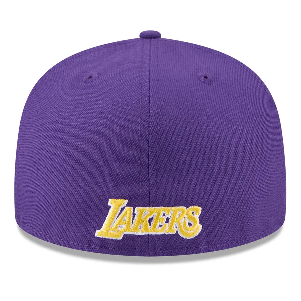 Los Angeles Lakers New Era 2025 NBA Tip Off Split Panel 59FIFTY Fitted Hat - White/Purple Techwosell