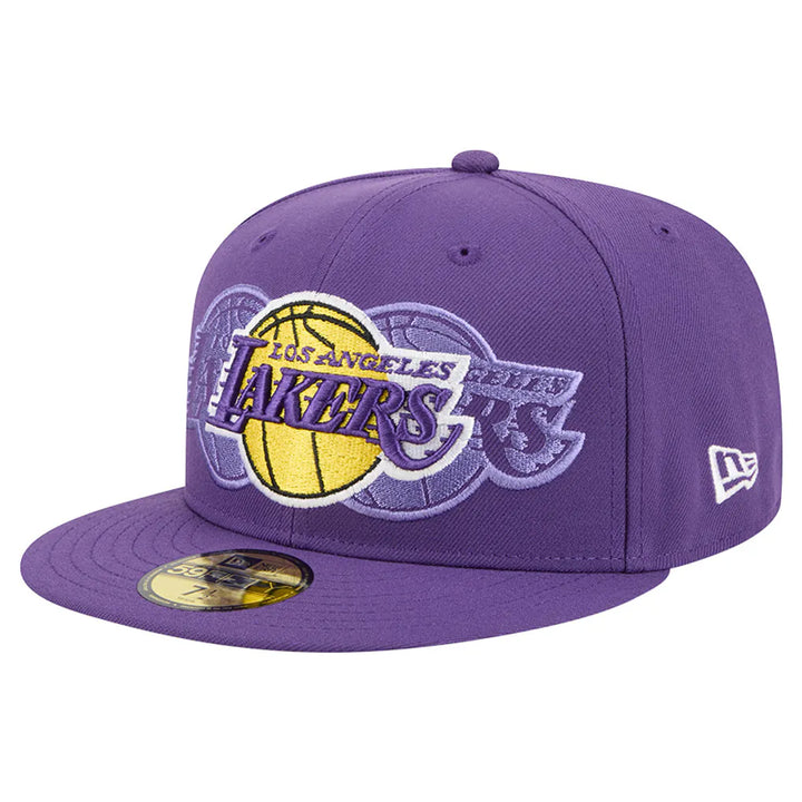 Los Angeles Lakers New Era Tri-Hit 59Fifty Fitted Hat - Purple