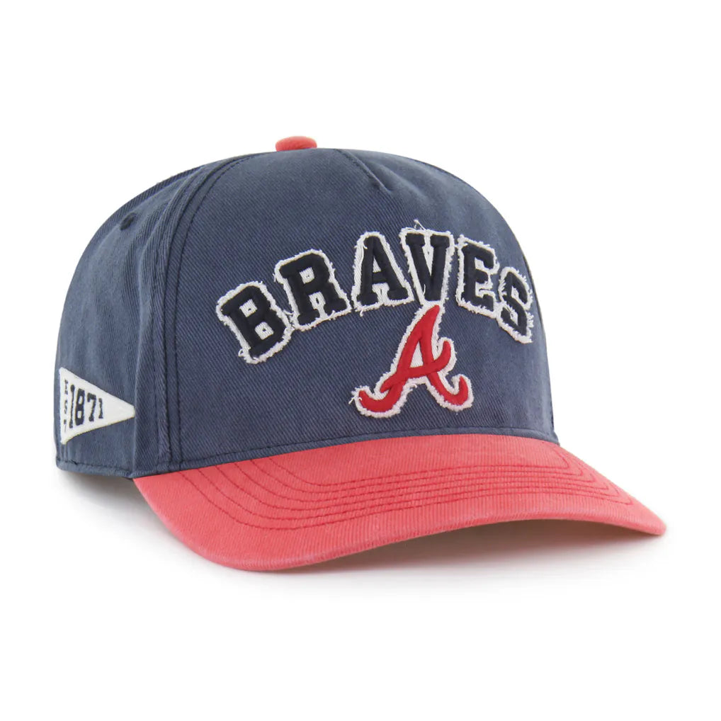 Atlanta Braves '47 Unisex Calderwood Hitch Adjustable Hat - Navy Techwosell