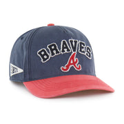 Atlanta Braves '47 Unisex Calderwood Hitch Adjustable Hat - Navy Techwosell