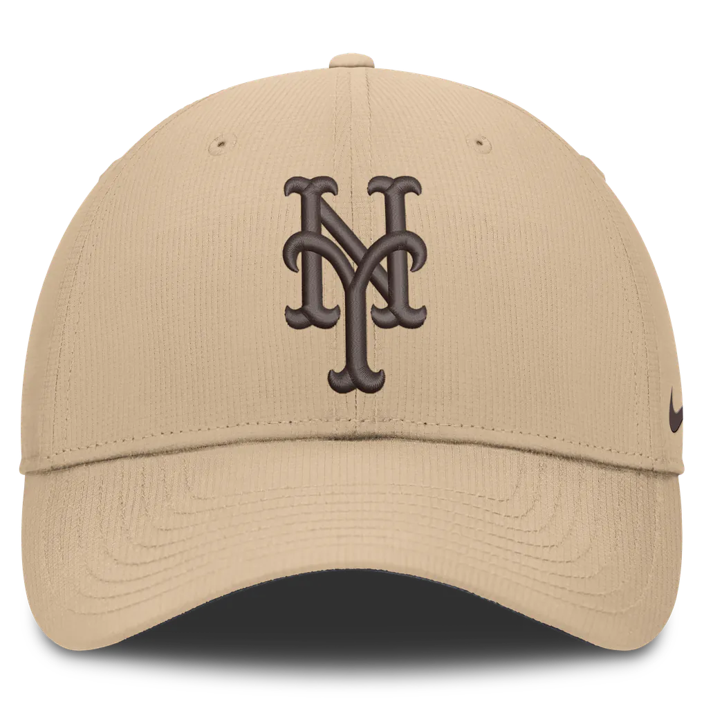 New York Mets Nike Desert Ripstop Club Adjustable Hat - Khaki Techwosell