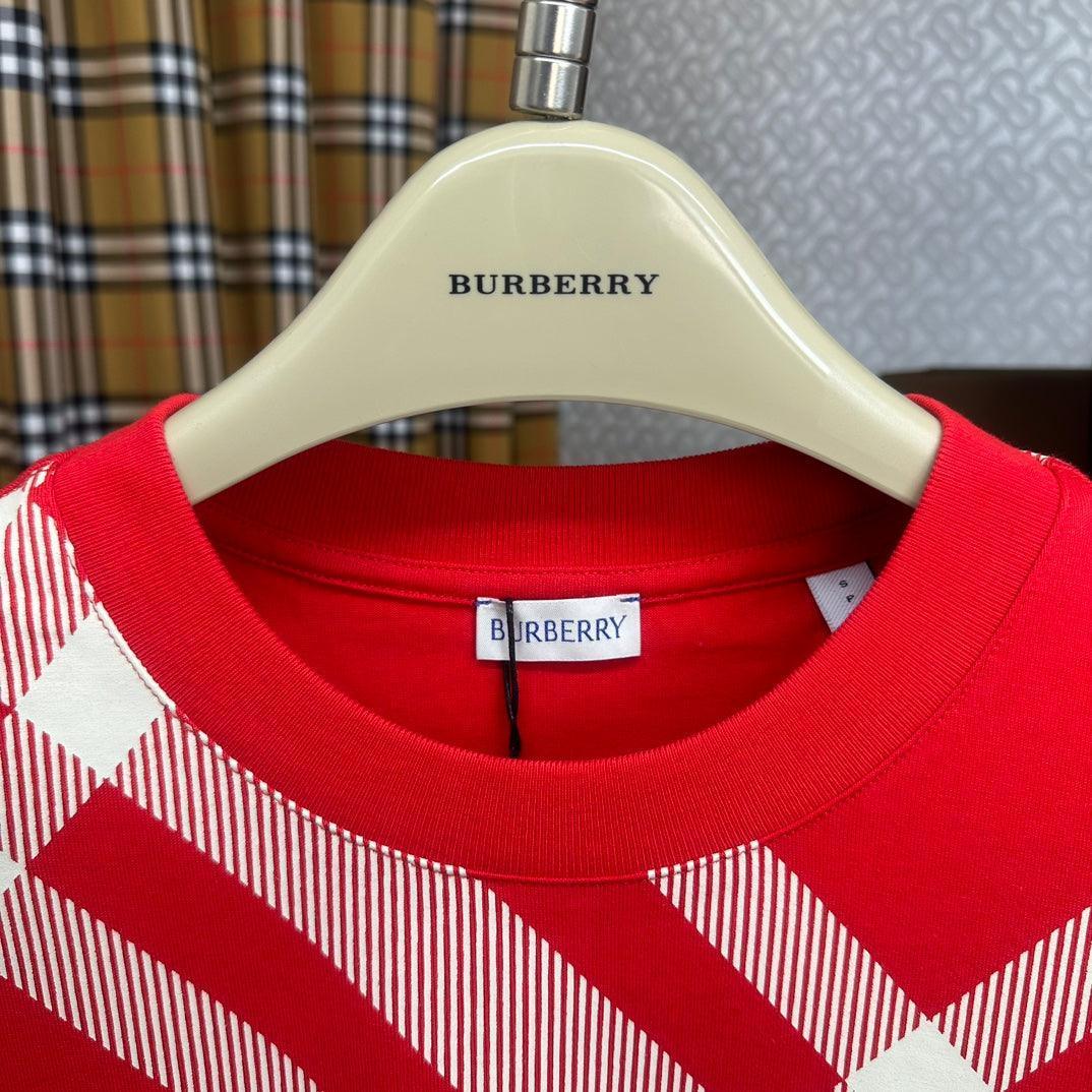 Burberry T-Shirt Without Collar 'Red'