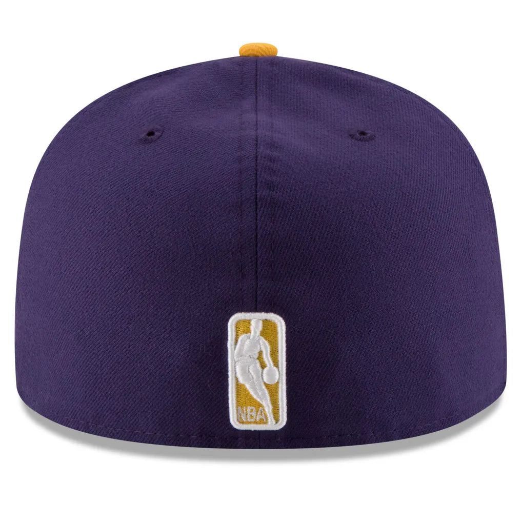 Los Angeles Lakers New Era Official Team Color 2Tone 59FIFTY Fitted Hat - Purple/Gold Techwosell
