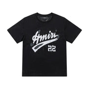 Amiri 22 Black T-Shirt Without Collar Techwosell