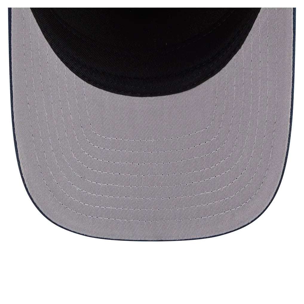 Los Angeles Dodgers New Era Grained 9FIFTY A-Frame Trucker Adjustable Hat - Blue/Natural