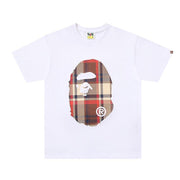 Bathing Ape White T-Shirt without Collar Techwosell