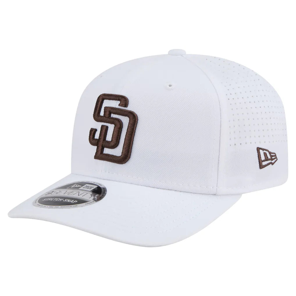 San Diego Padres New Era COOLERA 9SEVENTY Adjustable Hat - White Techwosell
