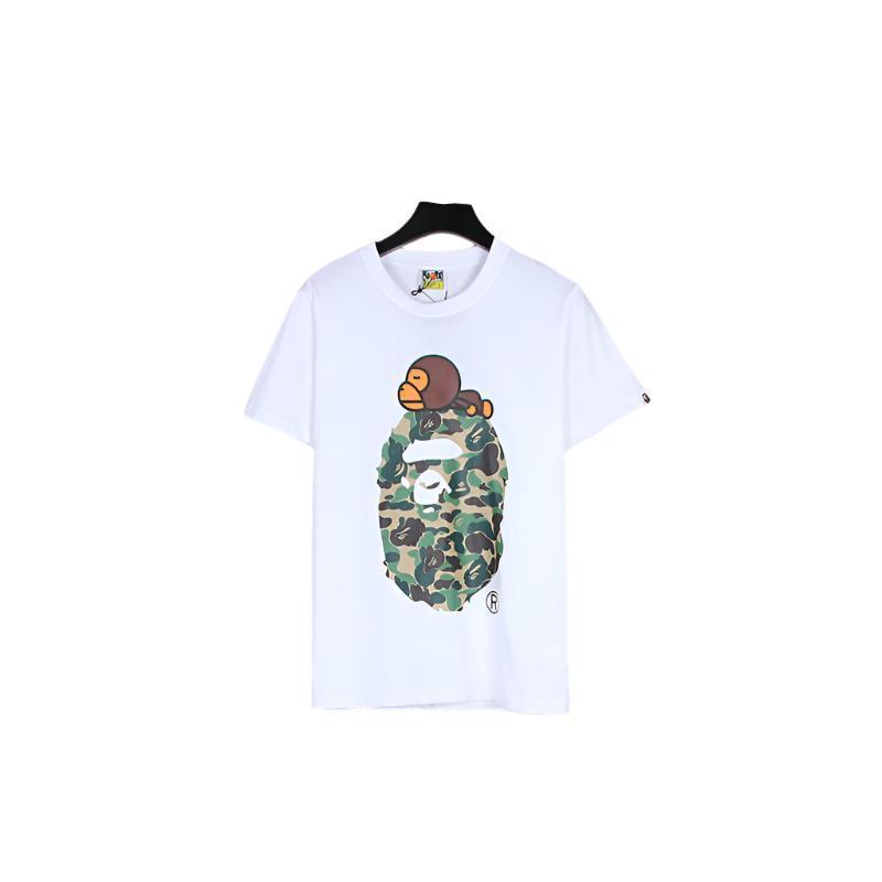 Bathing Ape White T-Shirt without Collar Techwosell