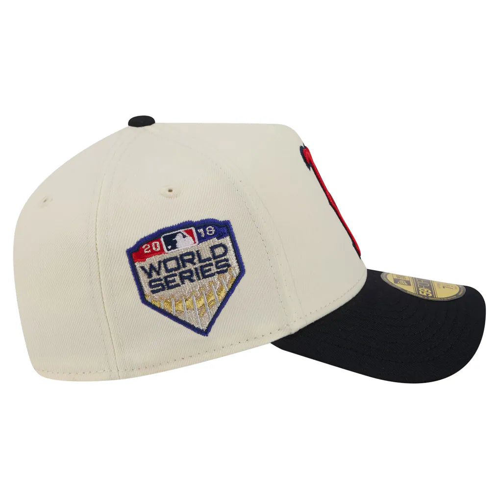 Boston Red Sox New Era Chrome A-Frame 59FORTY Fitted Hat - Cream