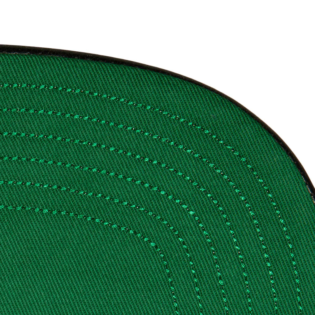 Boston Celtics Mitchell & Ness Day One Snapback Hat - Black/Kelly Green Techwosell