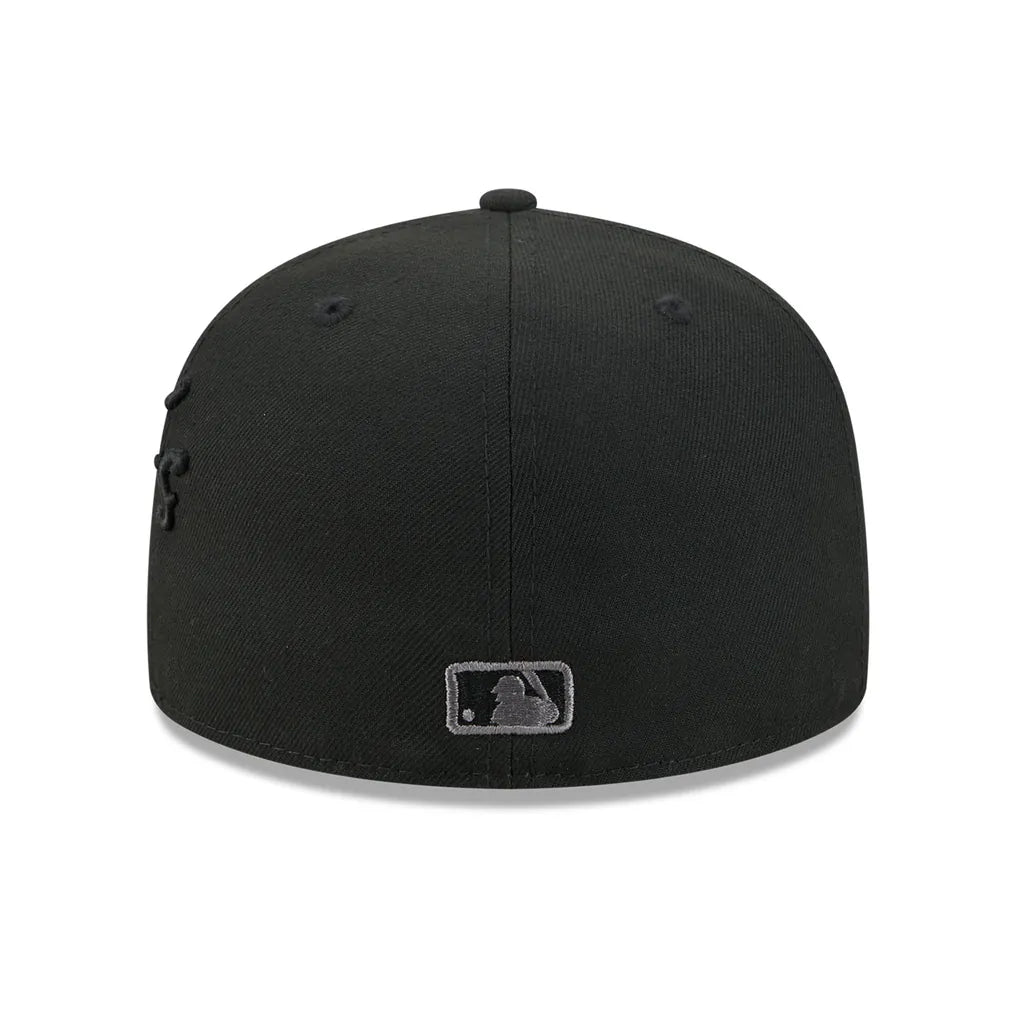 Chicago Cubs New Era Side Script 59FIFTY Fitted Hat - Black