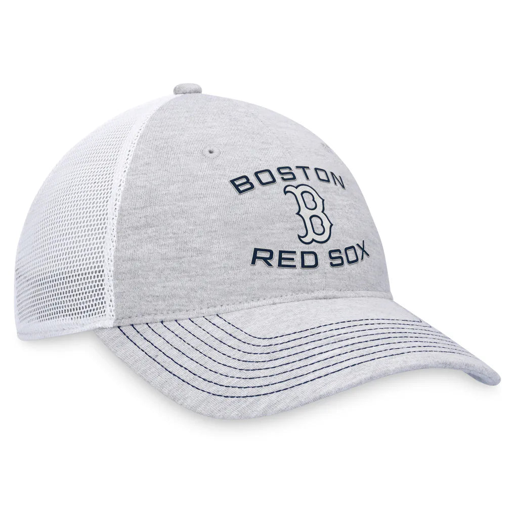 Boston Red Sox Fanatics Trucker Adjustable Hat - Gray