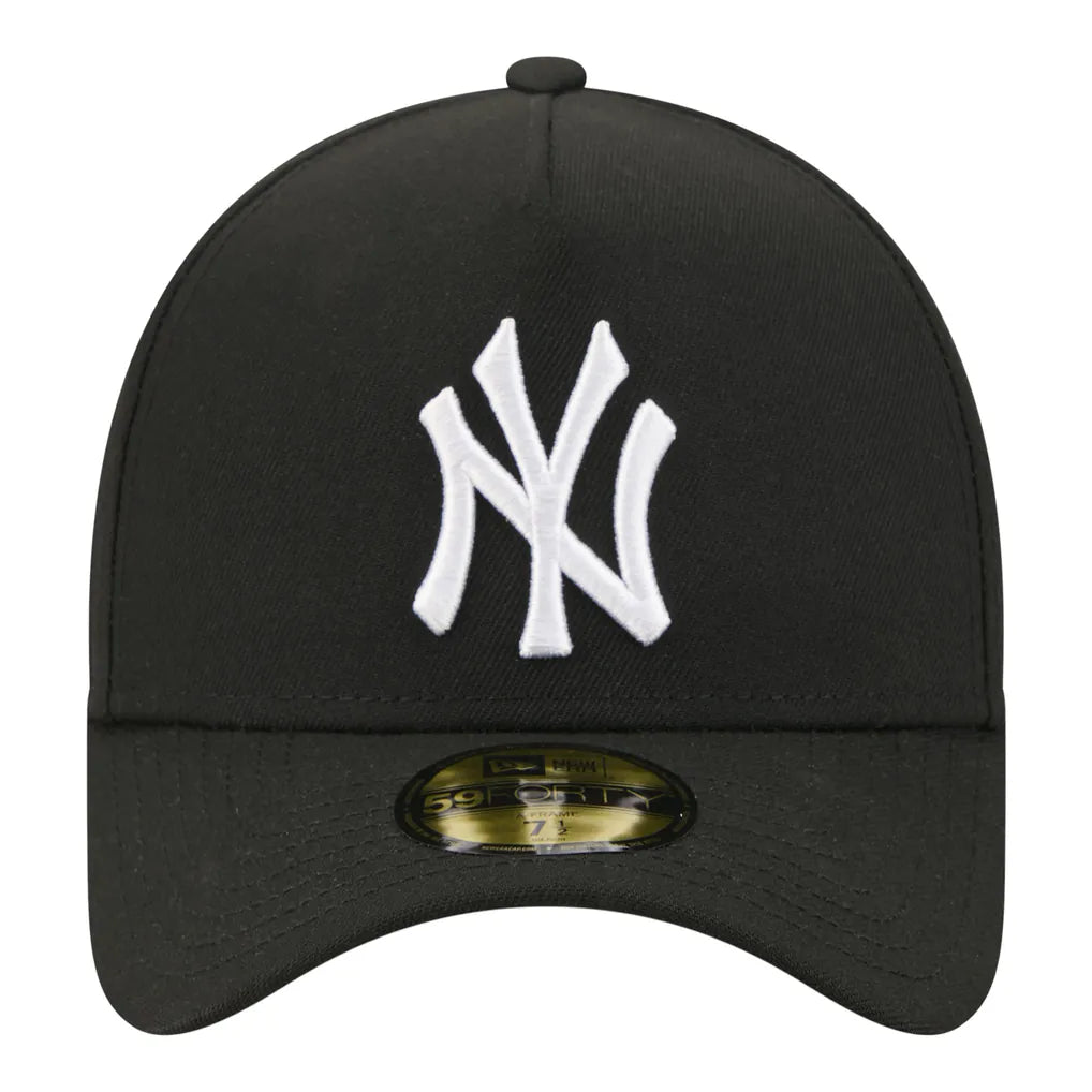 New York Yankees New Era A-Frame 59FORTY Fitted Hat - Black Techwosell