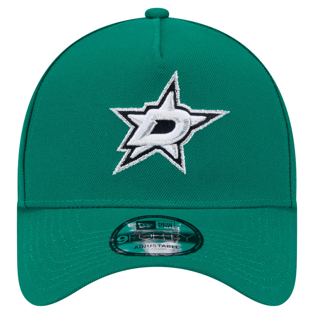 Dallas Stars New Era Core A-Frame 9FORTY Adjustable Hat - Kelly Green Techwosell