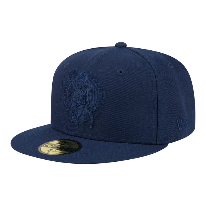 Boston Celtics New Era Tonal Color Pack 59FIFTY Fitted Hat - Navy