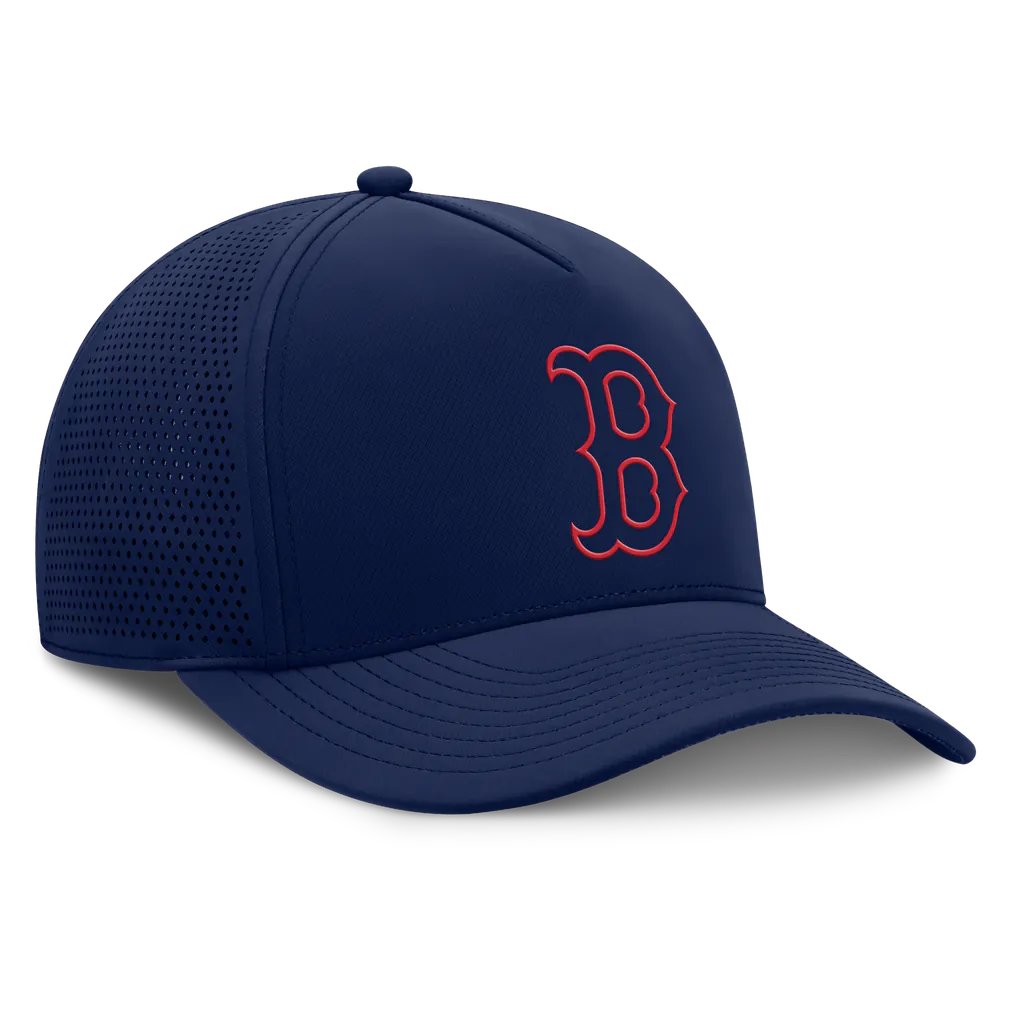 Boston Red Sox Fanatics Men's Perforated Adjustable Hat - Navy Techwosell