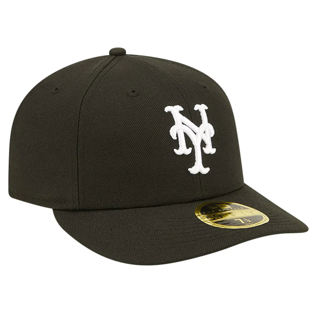 New York Mets New Era Low Profile 59FIFTY Fitted Hat - Black