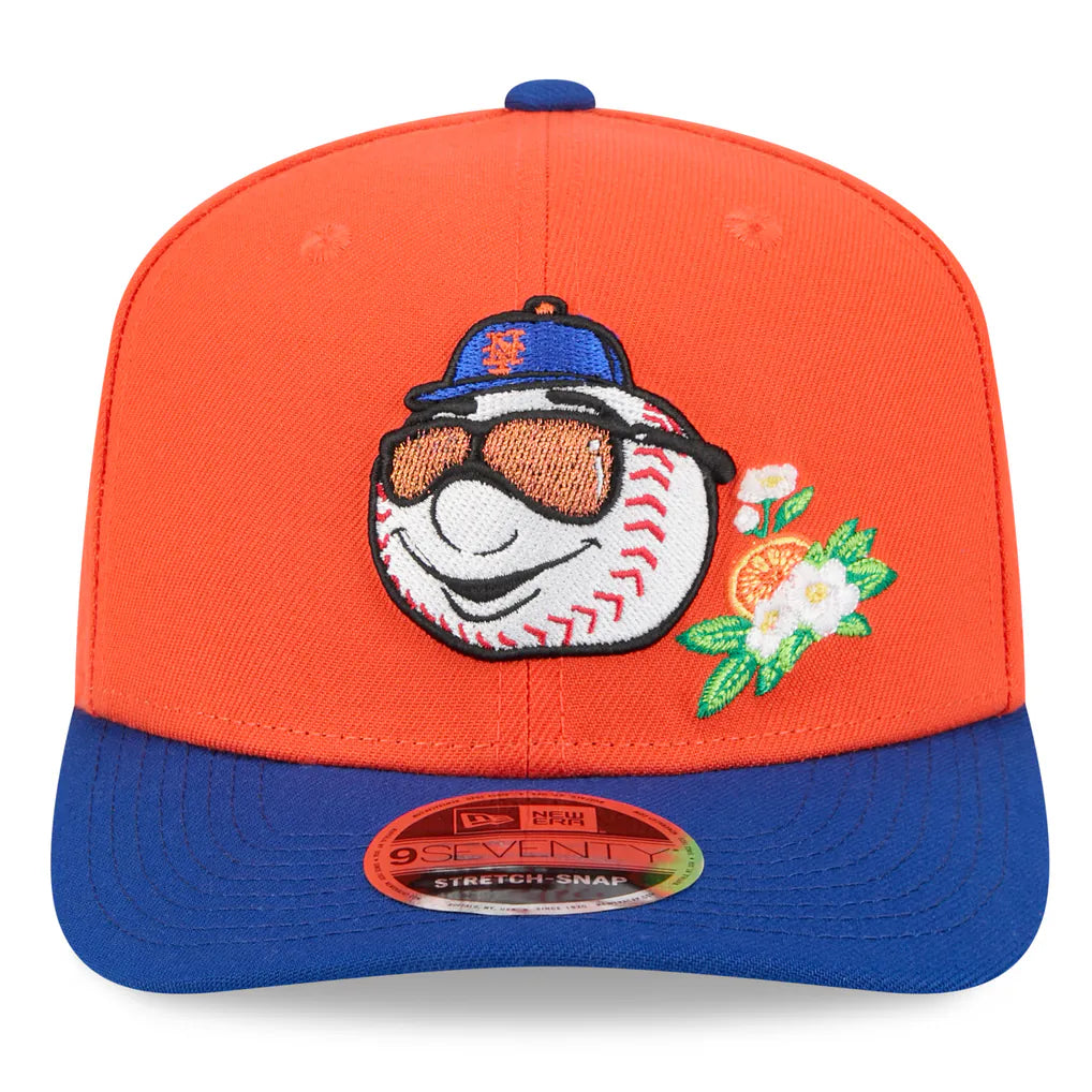 New York Mets New Era 2026 Spring Training 9SEVENTY Adjustable Hat - Orange/Royal Techwosell