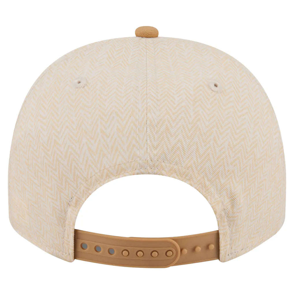 San Diego Padres New Era Herringbone 9FIFTY A-Frame Snapback Hat - Cream Techwosell