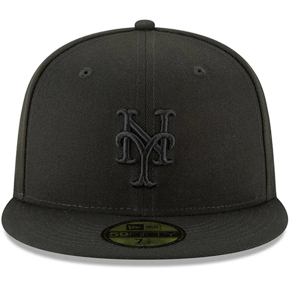 New York Mets New Era Primary Logo Basic 59FIFTY Fitted Hat - Black