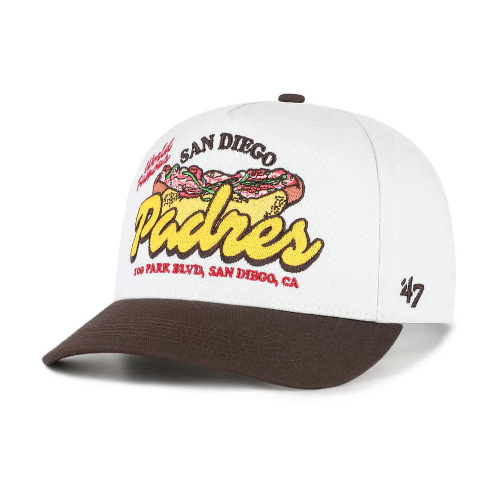 San Diego Padres '47 Glizzy Collection Hitch Adjustable Hat - White/Brown