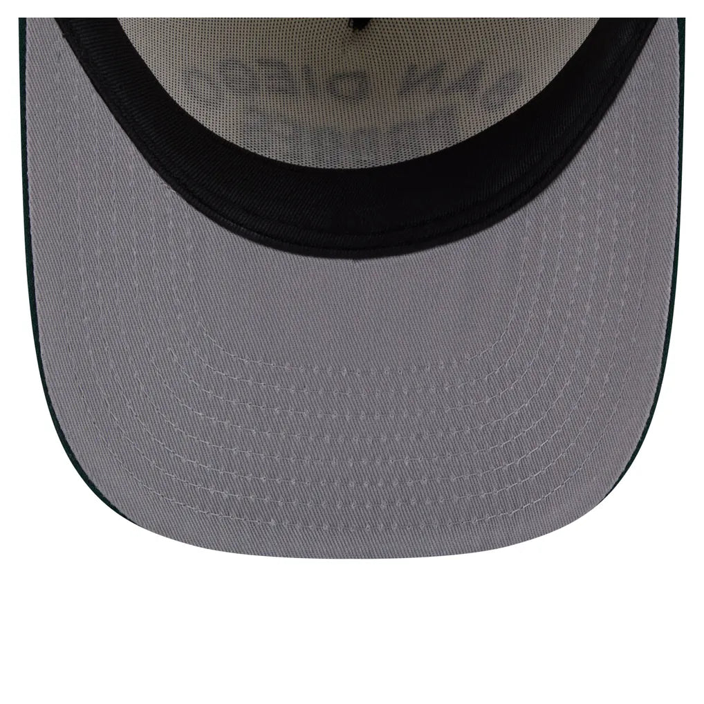 San Diego Padres New Era Chrome A-Frame 9FIFTY Snapback Hat - Cream/Dark Green