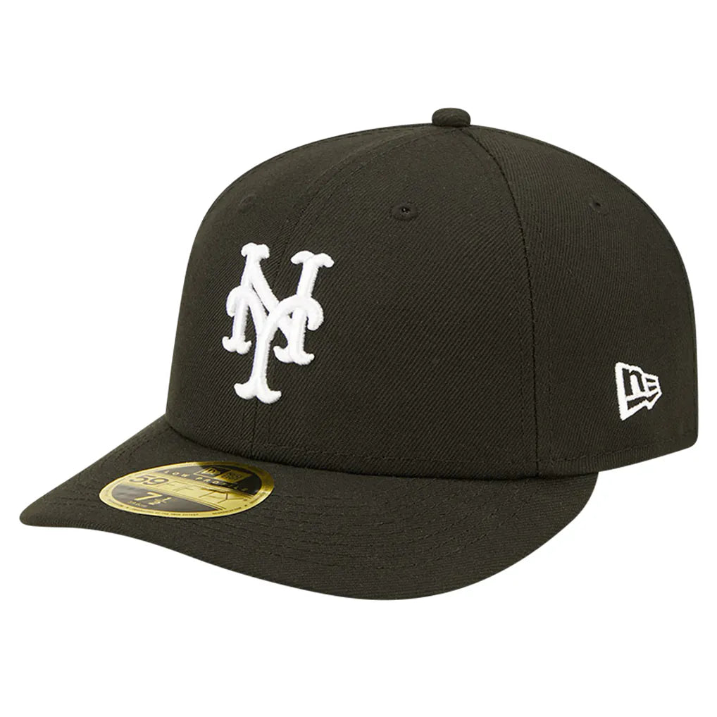 New York Mets New Era Low Profile 59FIFTY Fitted Hat - Black
