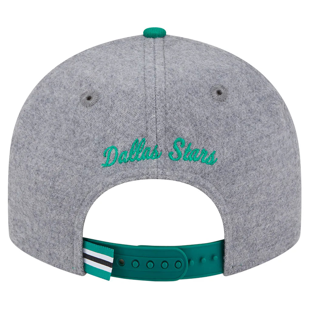 Dallas Stars New Era Wool Pin Low Profile 9FIFTY Snapback Hat - Kelly Green/Green