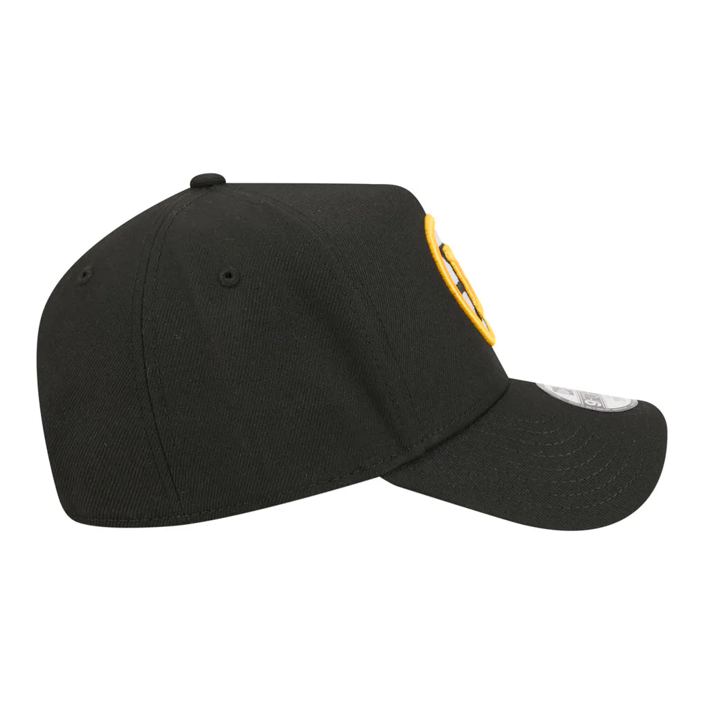 Boston Bruins New Era Youth 9FORTY A-Frame Adjustable Hat - Black Techwosell