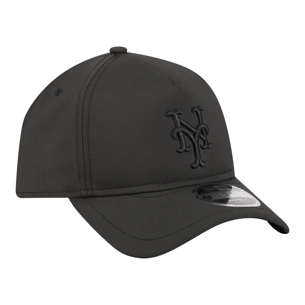 New York Mets New Era Injection Apex 9FORTY Adjustable Hat - Black