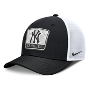 New York Yankees Nike Camo Rise Trucker Dri-FIT Adjustable Hat - Black/White Techwosell