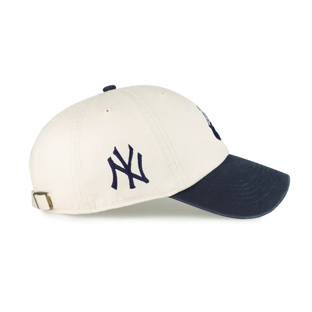 New York Yankees '47 Unisex Single Swirl Ice Cream Helmet 2.0 Clean Up Adjustable Hat - Natural